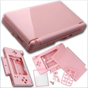 Coque de remplacement Nintendo DS Lite rose pour remplacement complet et personnalisation