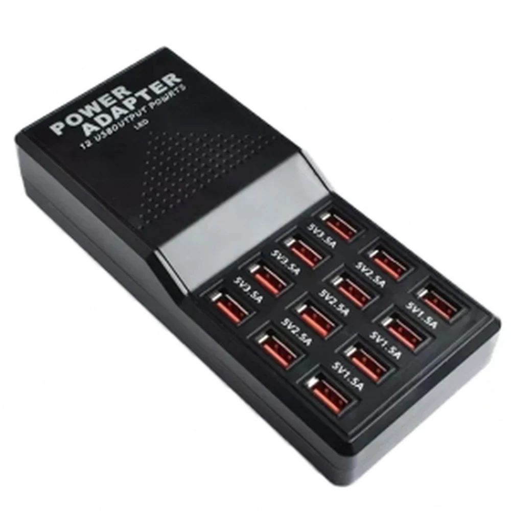 Chargeur USB 12 ports 5V 30A - Station de charge rapide pour smartphones et tablettes
