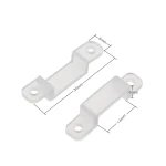 Clip de fixation transparent en silicone pour ruban LED 12V