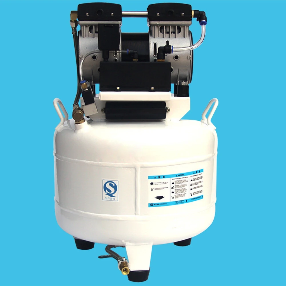 Compresor aire compacto silencioso JYK30 con tanque de 30 litros en uso