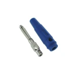 Connecteur banane 4 mm bleu BP4526 pour câbles de mesure et multimètres