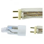 Vista frontal del Conector Tira Led Smd5050 220v 14mm en color blanco