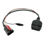 Adaptateur Fiat Alfa Lancia 3 broches vers 16 broches OBDII pour diagnostic auto