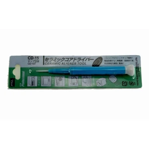 Tournevis céramique de réglage pour potentiomètres GOOT CD-15 1,3mmx0,4mm