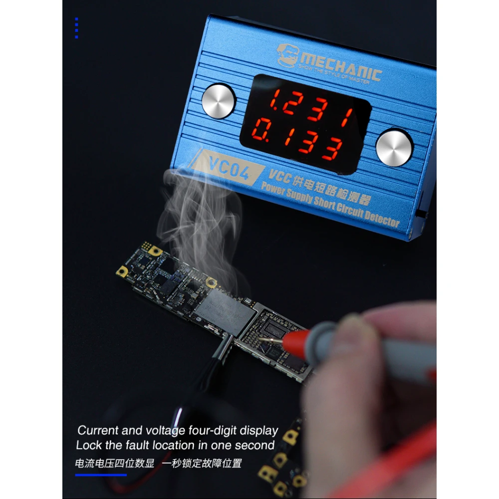 Détecteur de court-circuit Mechanic VC04 Short Killer pour réparation mobile
