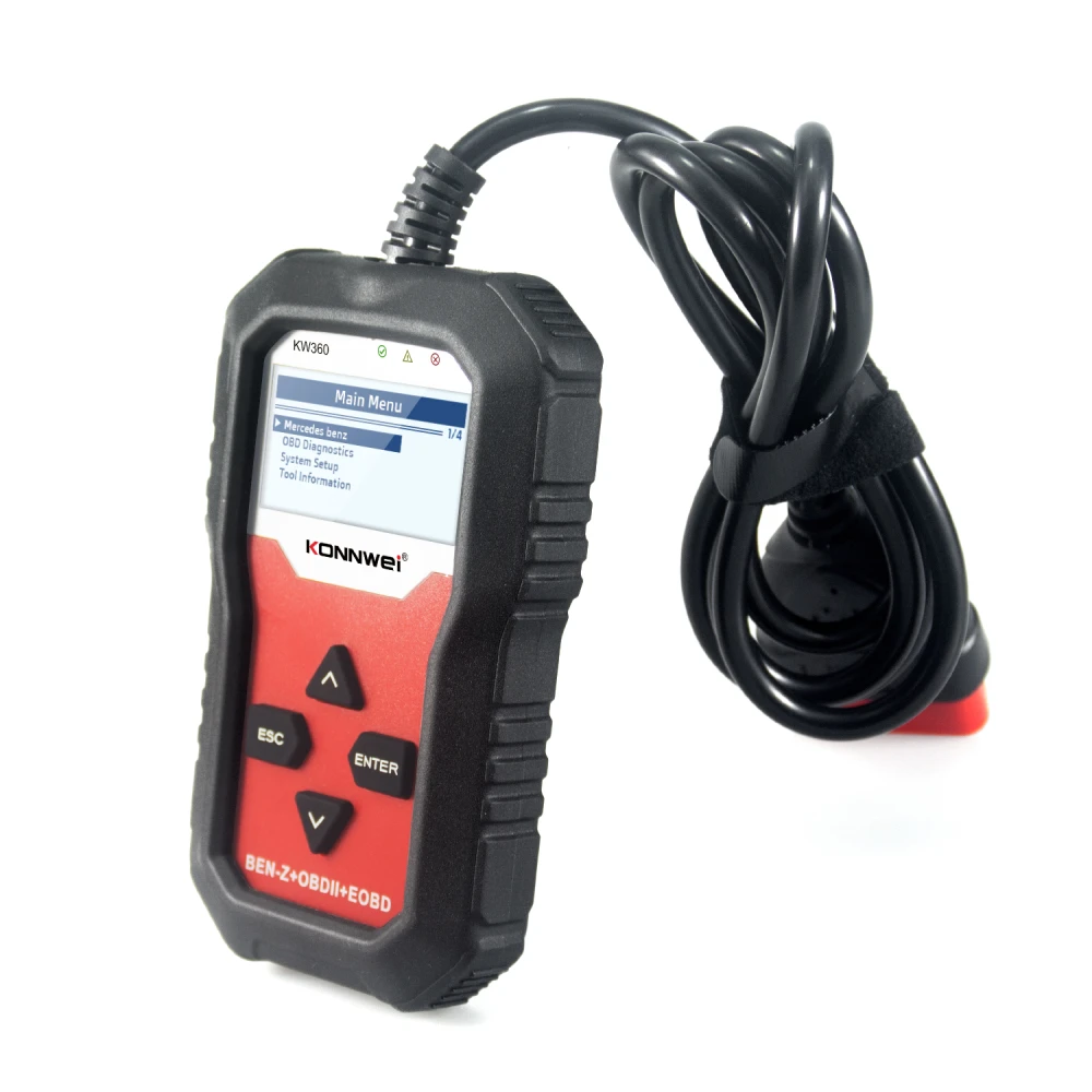 Scanner diagnostic Mercedes Benz Konnwei KW360 12V complet