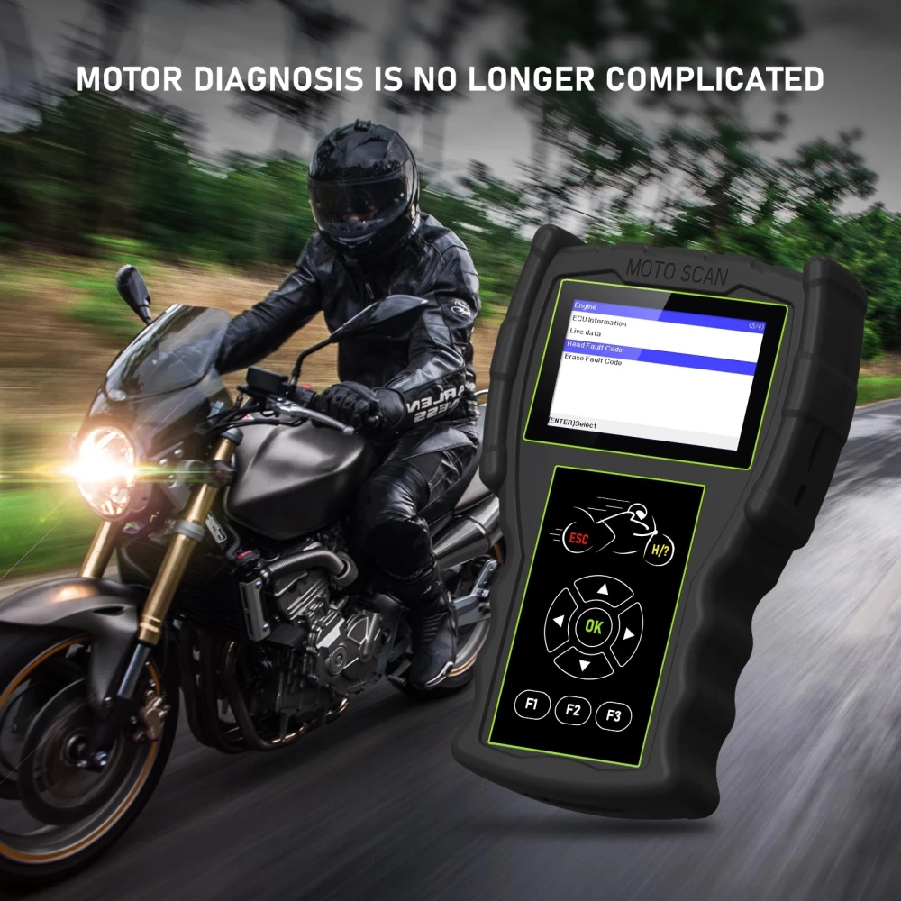 Valise diagnostic moto OBD JDiag M100 Pro pour KTM Honda Yamaha Kawasaki BMW