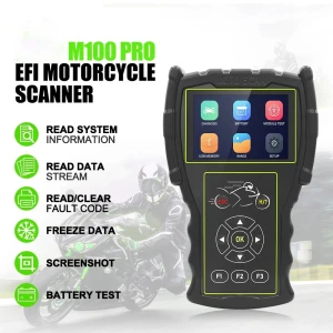 Autophix Valise diagnostic moto OBD JDiag M100 Pro pour KTM Honda Yamaha Kawasaki BMW