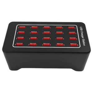 satkit Station de charge USB 20 ports avec IQ Charge - 100W, 2.4A/port