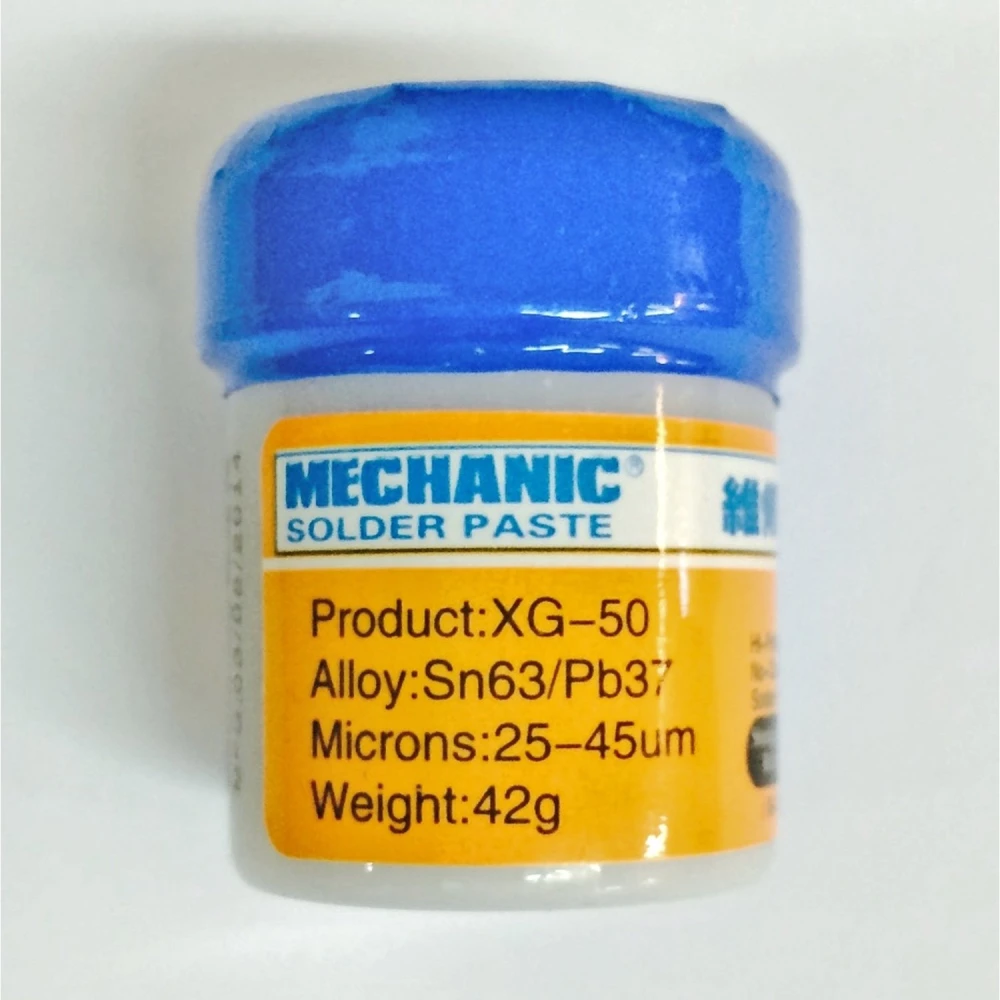Pâte à souder Mechanic XG-50 Sn63/Pb37 (10CC - 42GR) pour réparations électroniques
