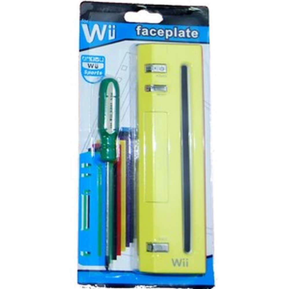 Façade Wii jaune - pièce de rechange originale et tuning