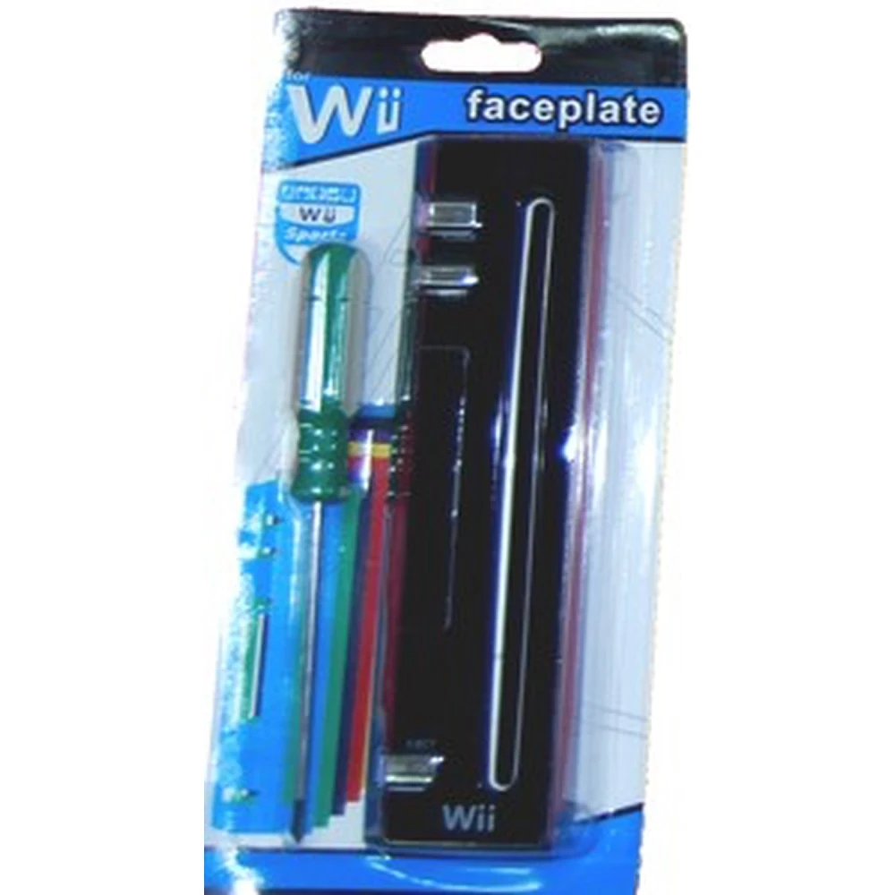 Façade Wii noire - Pièce de rechange pour Nintendo Wii