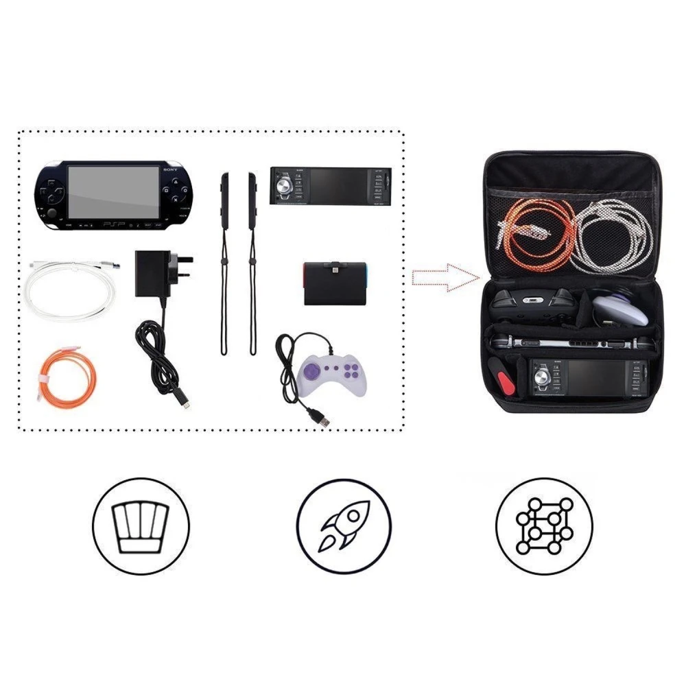 Sac de transport pour Nintendo Switch avec espace console et accessoires