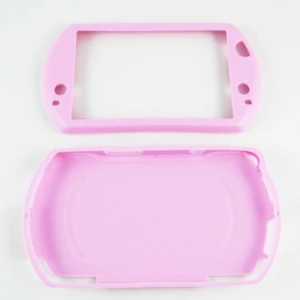 Coque en silicone PSP Go rose pour une protection légère et ajustée