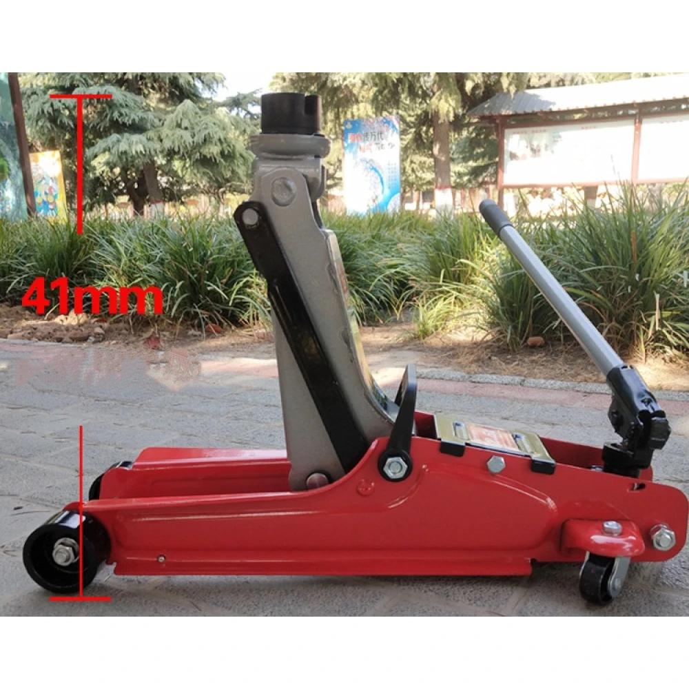 Vista lateral del gato hidráulico de carretilla 2,5 toneladas TSX TOOL