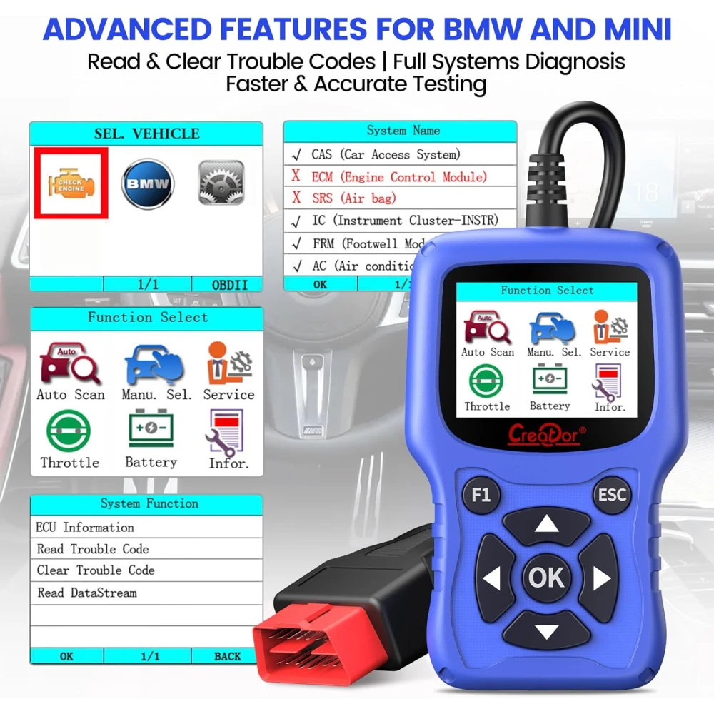 Valise diagnostic OBD2 BMW Creator C420 pour BMW et Mini