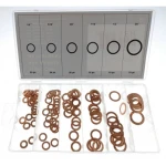 Jeu de 110 joints en cuivre en plusieurs tailles pour réparation auto