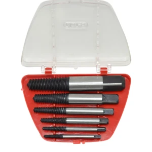 Coffret 6 pièces d’extracteurs de vis cassées professionnels TSX TOOL