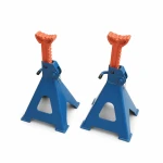 Jeu de 2 Chandelles 12 Tonnes à Double Sécurité — Chevalets en Acier Réglables 46-76 cm pour Voiture, Fourgonnette, Camion et Engins TSX TOOL