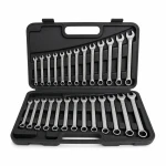 Jeu de 26 Clés Mixtes Œil-Plat 6-32mm Acier Cr-V avec Mallette