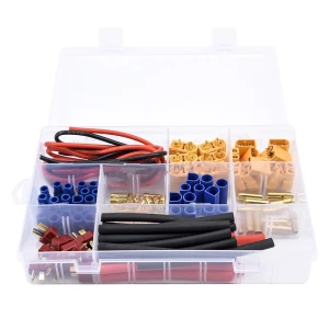 satkit Kit connecteurs XT60 XT90 EC3 EC5 pour RC avec adaptateur mâle et femelle