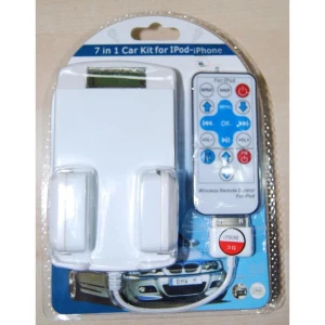 satkit Kit voiture iPod et iPhone 3G - 7 en 1 avec transmetteur FM et chargeur