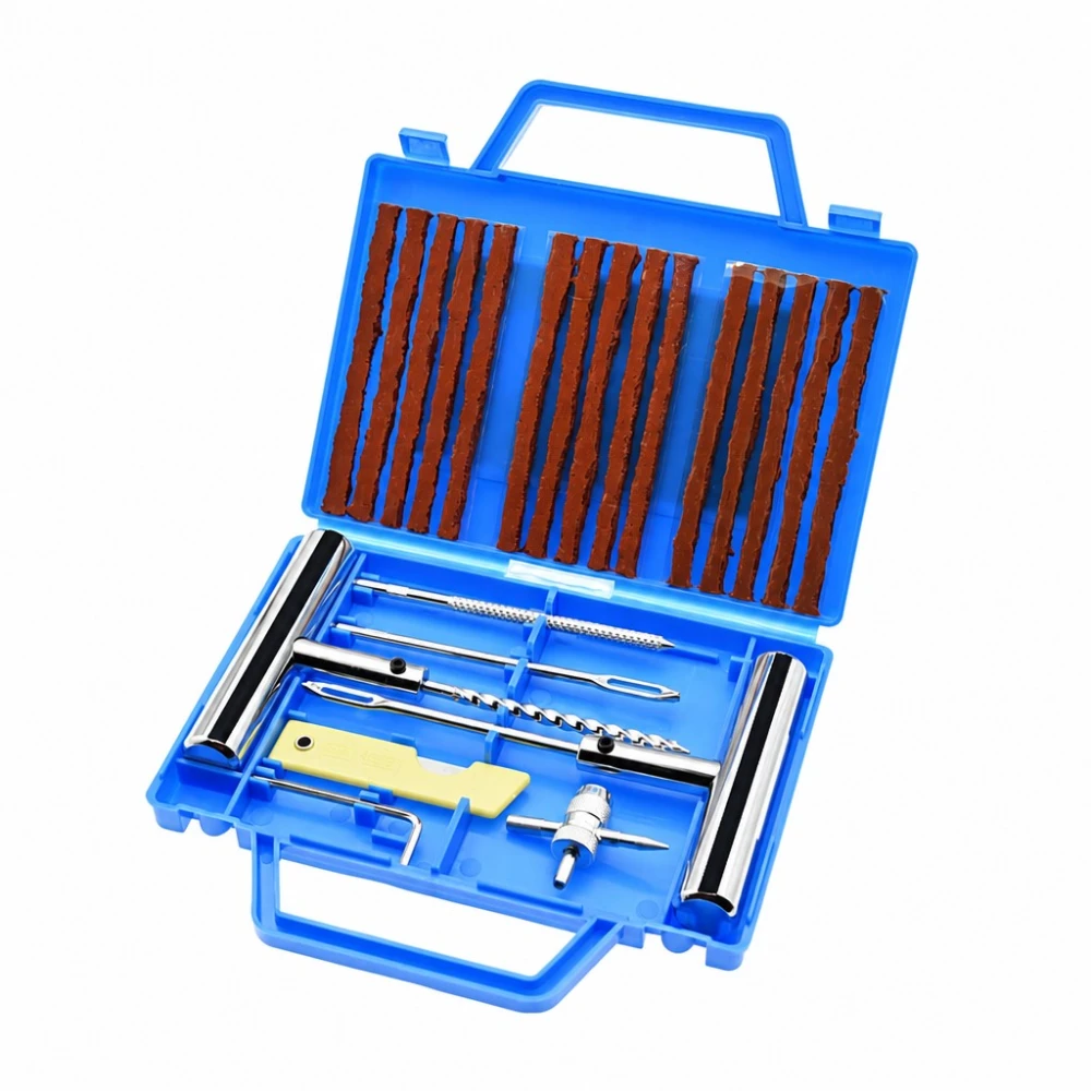 Kit Réparation Crevaisons Pneus 23 Pièces Voiture Moto Mèches Poinçon