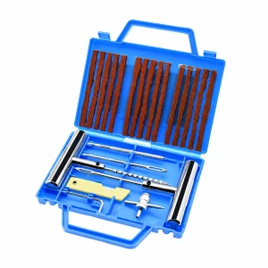 Kit Réparation Crevaisons Pneus 23 Pièces Voiture Moto Mèches Poinçon