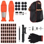 Kit Réparation Crevaisons Pneus Moto Vélo 81 Pièces Mèches Poinçon Tubeless