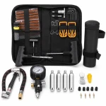 Kit Réparation Crevaisons Pneus Moto Vélo 81 Pièces Mèches Poinçon Tubeless