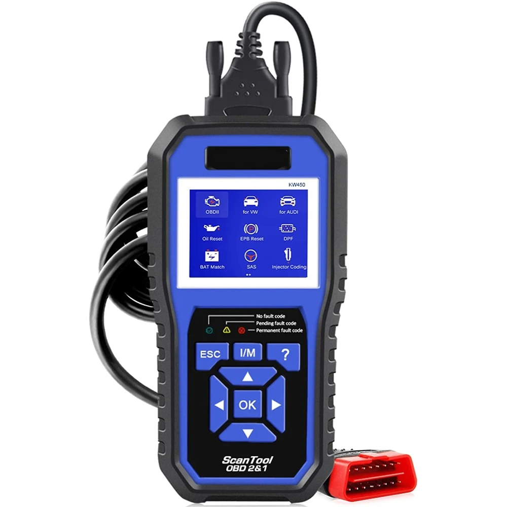 Konnwei KW450 Scanner diagnostic VAG pour VW Audi Seat Skoda OBD2