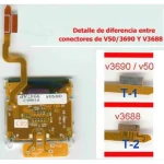LCD Motorola V3688 avec câble flex pour réparation et remplacement