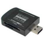 Lecteur de cartes mémoire USB 2.0 tout-en-un pour Micro SD, MMC, SDHC, TF et M2