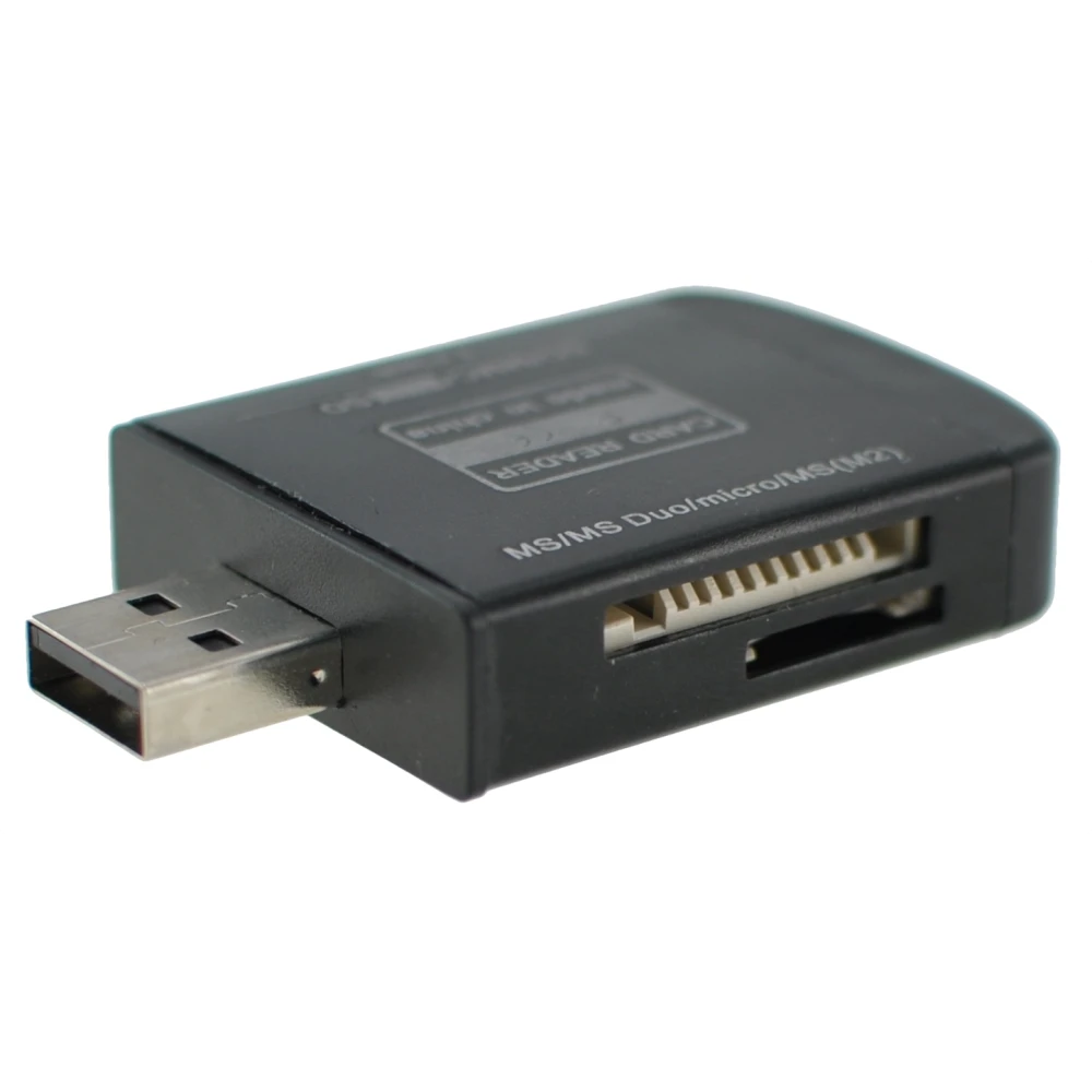 Lecteur de cartes mémoire USB 2.0 tout-en-un pour Micro SD, MMC, SDHC, TF et M2