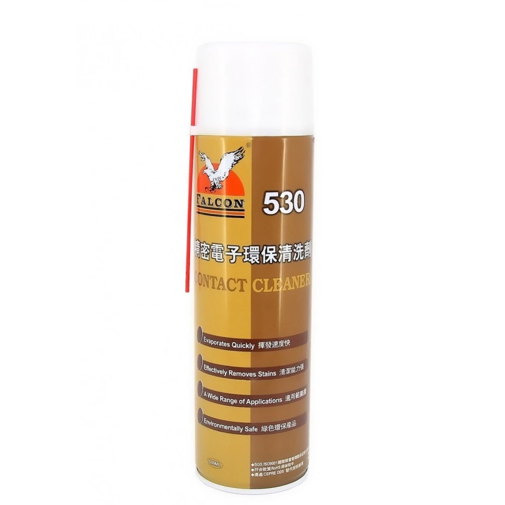 Nettoyant contacts Falcon 530 spray 550ml pour écrans et appareils électroniques