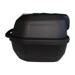 Top case moto 47L - Coffre universel amovible avec serrure et dossier