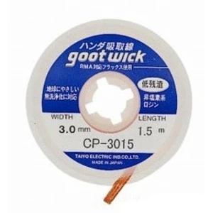 Tresse à dessouder GOOT WICK CP-3015 pour réparations électroniques professionnelles