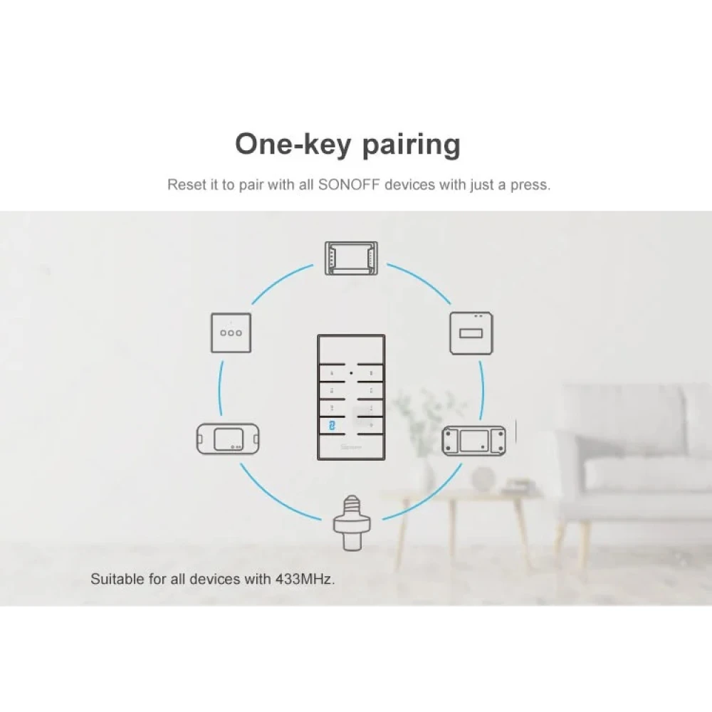 Télécommande SONOFF RM433R2 pour appareils RF 433MHz