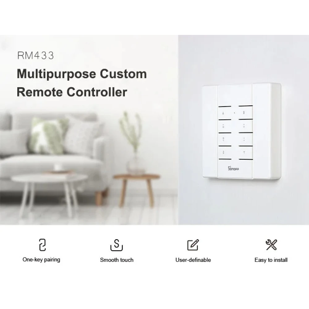 Télécommande SONOFF RM433R2 pour appareils RF 433MHz