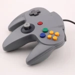Manette compatible Nintendo 64 avec connecteur d'origine et câble noir
