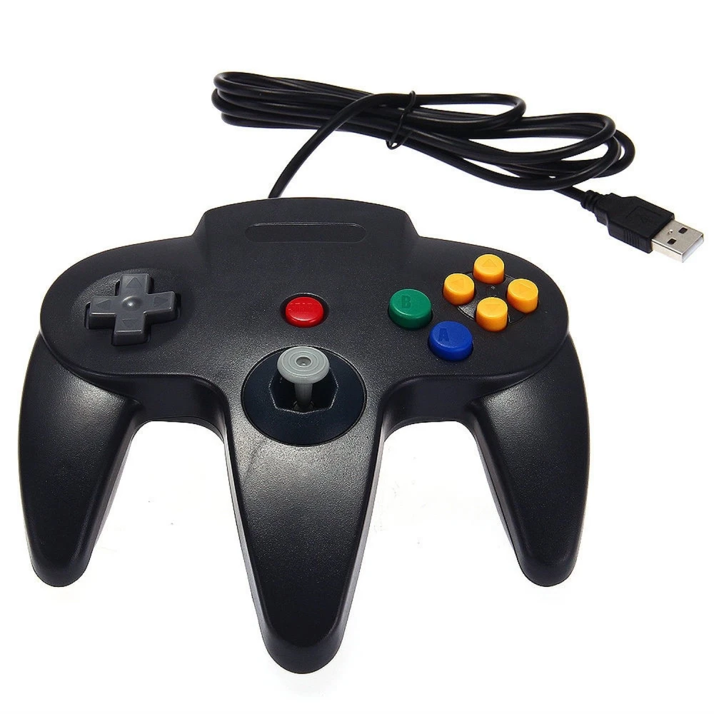 Manette Nintendo 64 USB pour PC et Mac - Contrôleur rétro N64 classique