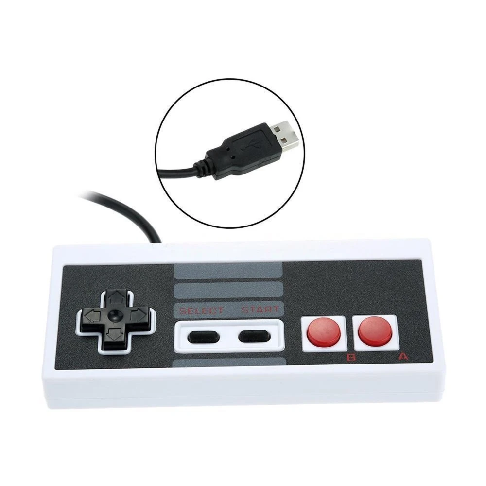 Manette Nintendo NES USB pour PC - Contrôleur rétro USB pour Windows et Mac