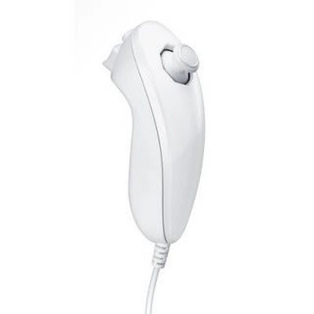 Nunchuk Wii compatible blanc pour un contrôle précis et confortable