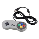 Vista lateral del mando Super Famicom USB para ordenador