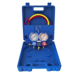 Vista del manometro para carga de gas R22 Value VMG-2-R22B con gancho para colgar