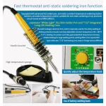 Machine de soudure par points Sunkko 709AD+ 220V avec fer à souder pour batterie lithium 18650