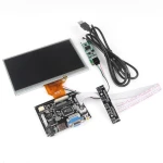 Moniteur TFT LCD 7 pouces pour Raspberry Pi avec écran tactile et carte HDMI VGA 2AV