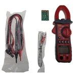 Multímetro Digital de Pinza UA2008B con accesorios y estuche de almacenamiento