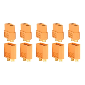 Amass Pack 10 connecteurs XT60 (5 femelle + 5 mâle) pour batteries LiPo Amass