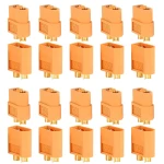 Pack 20 connecteurs XT60 (10 femelles + 10 mâles) Amass pour batteries LiPo